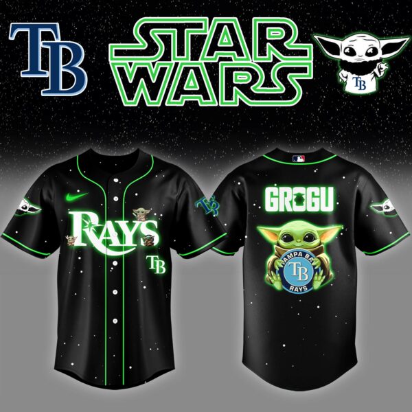 Tampa Bay Rays x Stars Wars Grogu Night Baseball Jersey Editions Limited v3