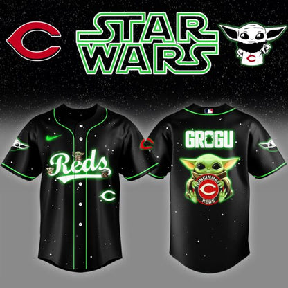 Cincinnati Reds x Stars Wars Night Grogu Baseball Jersey Editions Limited v3