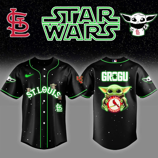 St.Louis Cardinals x Stars Wars Grogu Night Baseball Jersey Editions Limited v3