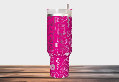 Nurse Life Tumbler 40oz NUR12 - Gift For Nurse