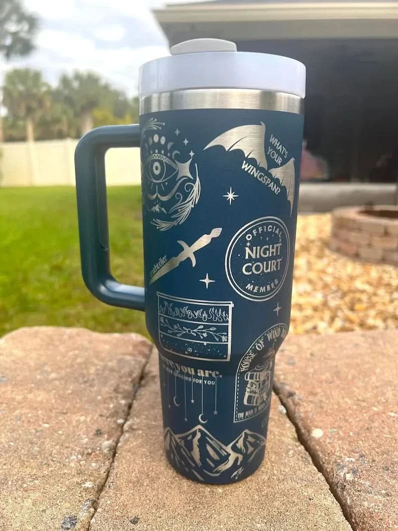 40 Oz Velaris Tumbler, ACOTAR Merch TA01