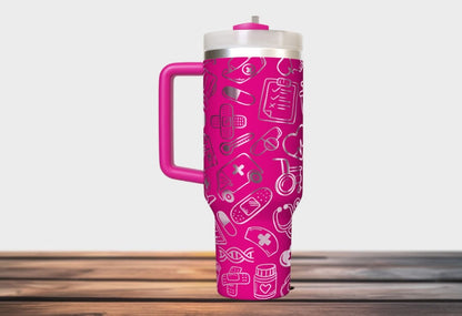 Nurse Life Tumbler 40oz NUR12 - Gift For Nurse