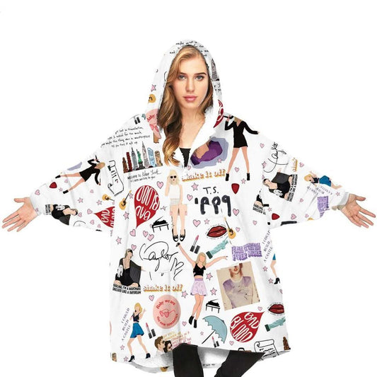 Taylor Swift Albums Blanket Hoodie - HL120803