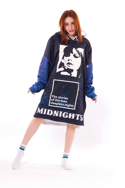 Taylor Midnights Blanket Hoodie Pink - HL160801