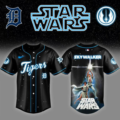 Detroit Tigers x Stars Wars Luke Skywalker Game Night Baseball Jersey Editions Limited v4