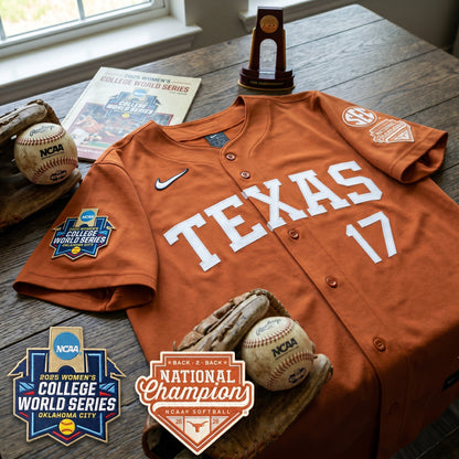 Texas Longhorns Softball 2026 World Series (WCWS) Vapor Premier Limited Jersey - B2B Champs - All Stitched