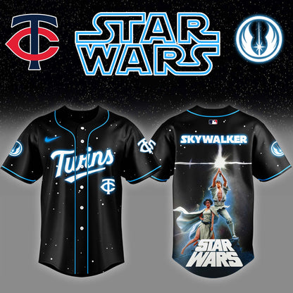 Minnesota Twins x Stars Wars Luke Skywalker Game Night Baseball Jersey Editions Limited v4
