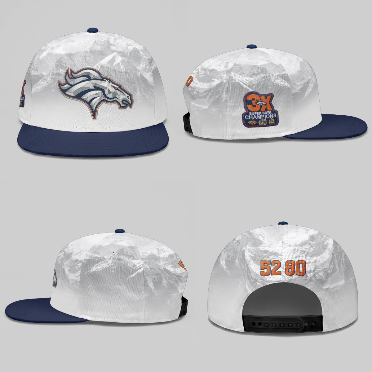 DEN Fan Gear Mile High Edition Snapback Cap - Printed