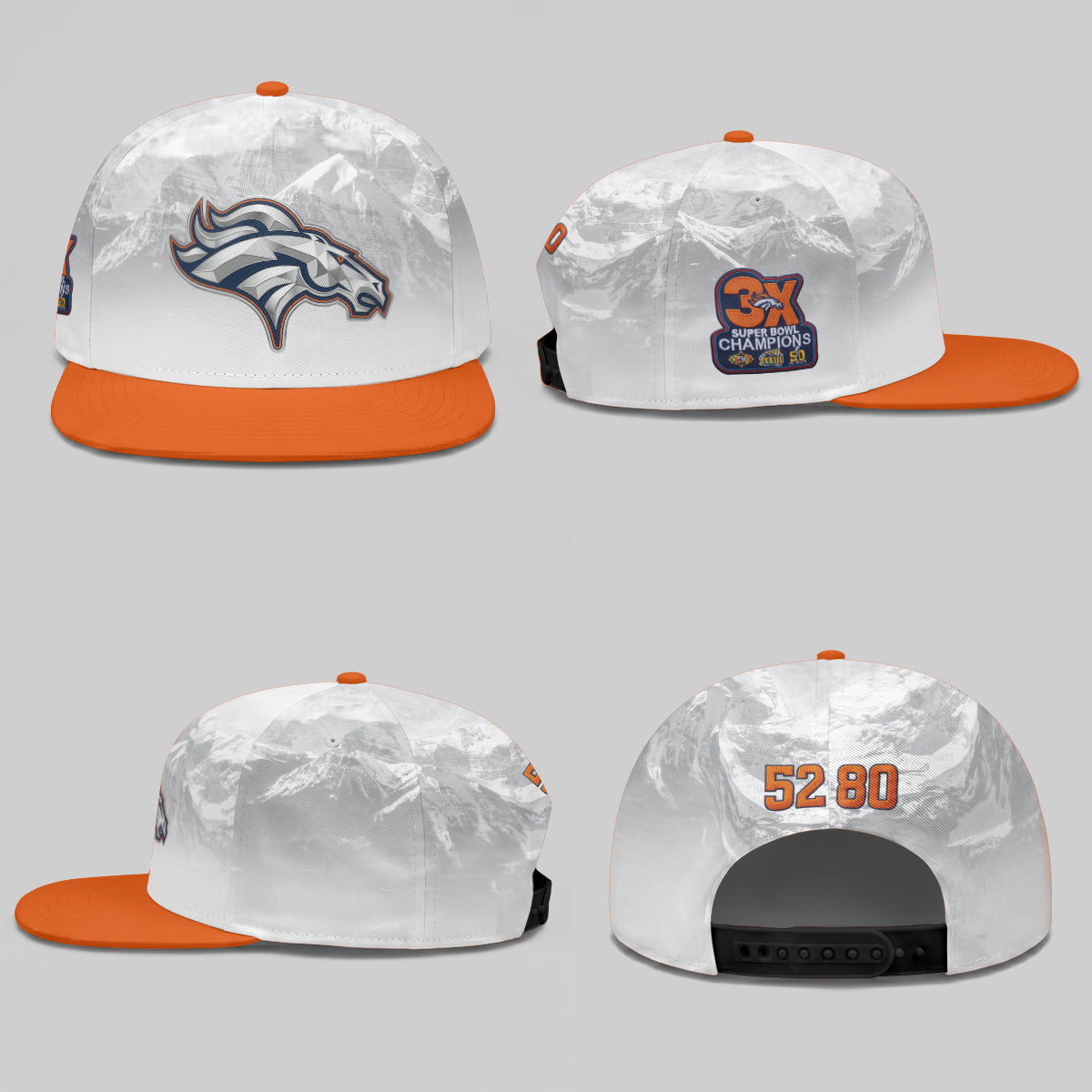 DEN Fan Gear Mile High Edition Snapback Cap - Printed