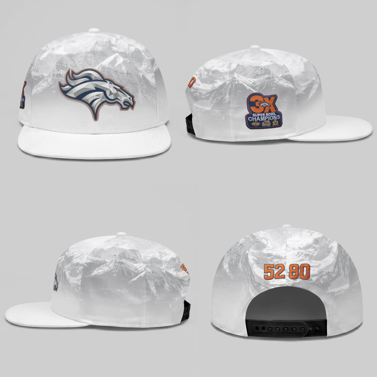 DEN Fan Gear Mile High Edition Snapback Cap - Printed